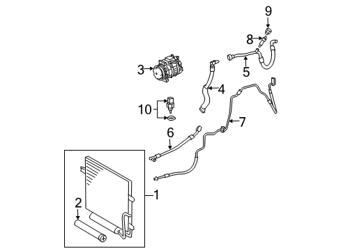 2004 Mercedes-Benz E55 AMG Switches & Sensors Diagram 1