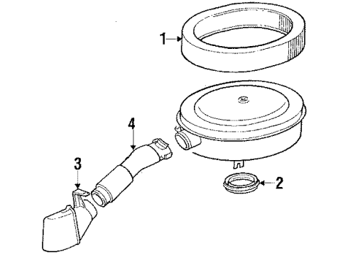 1988 Mercedes-Benz 260E Filters Diagram