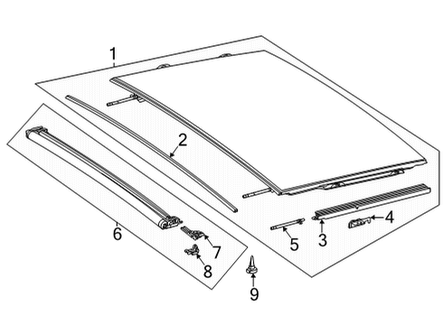 2021 Mercedes-Benz GLA250 Sunroof, Body Diagram 2