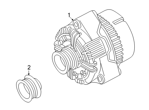 2005 Mercedes-Benz C320 Alternator Diagram 2