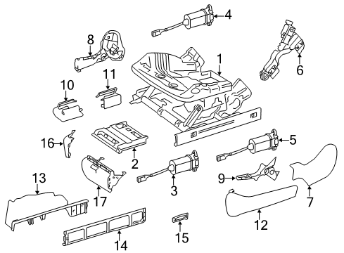 2013 Mercedes-Benz CL63 AMG Power Seats Diagram 4