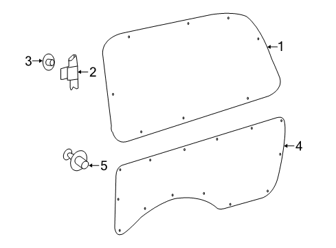 2021 Mercedes-Benz Metris Interior Trim - Side Panel Diagram 2