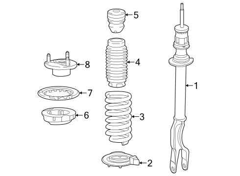 2023 Mercedes-Benz EQE 350 Struts & Components  Diagram 2