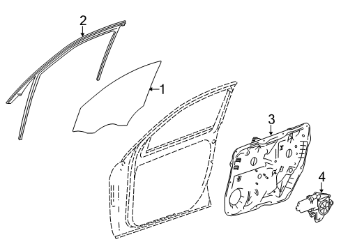 2013 Mercedes-Benz GL350 Front Door, Electrical Diagram 1