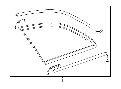 Quarter Glass Diagram for 213-670-19-01