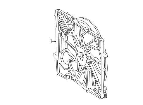 2015 Mercedes-Benz SL65 AMG Cooling System, Radiator, Water Pump, Cooling Fan Diagram 1