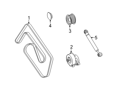 2002 Mercedes-Benz S500 Belts & Pulleys, Cooling Diagram