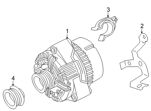 2004 Mercedes-Benz CL55 AMG Alternator Diagram 2