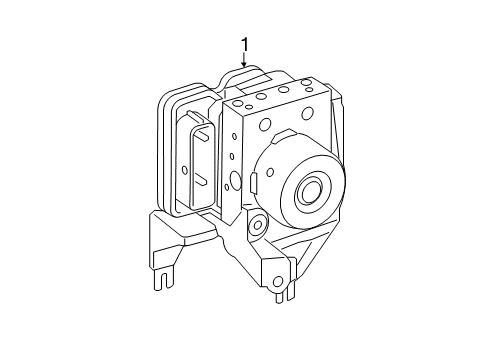 2015 Mercedes-Benz B Electric Drive ABS Components