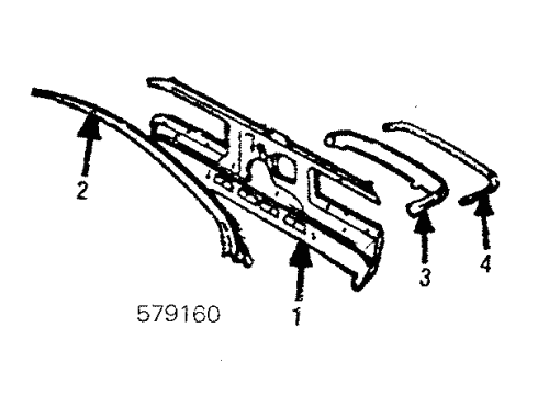 1985 Mercedes-Benz 300CD Rear Body Panel, Floor & Rails