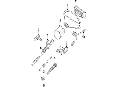 1987 Mercedes-Benz 420SEL Switches Diagram