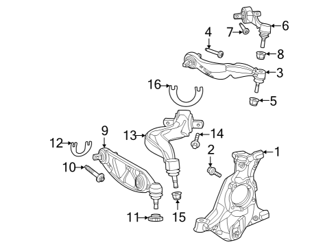 Front Hub & Bearing Diagram for 206-334-05-00