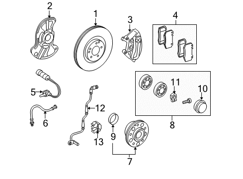 2006 Mercedes-Benz SLK350 Anti-Lock Brakes Diagram 3