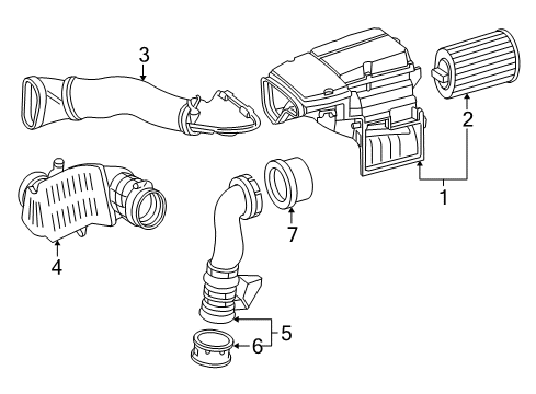 2005 Mercedes-Benz C230 Air Intake Diagram 2