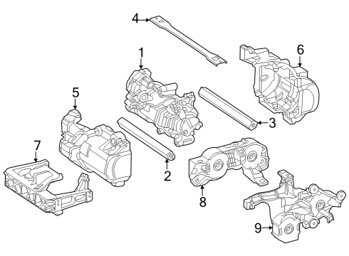 2024 Mercedes-Benz EQS 450+ SUV A/C Compressor Diagram