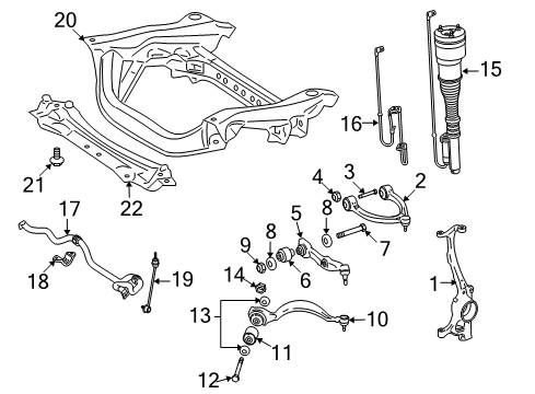 Lower Control Arm Front Bolt Diagram for 910105-014022