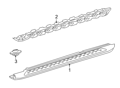 2018 Mercedes-Benz GLC63 AMG Running Board Diagram 2