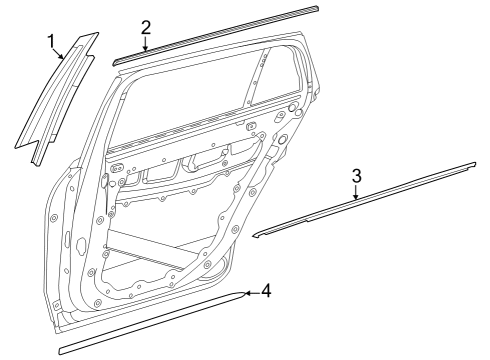 Frame Molding Diagram for 296-735-02-00