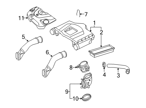 2008 Mercedes-Benz CL550 Air Intake