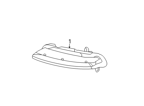 2011 Mercedes-Benz C350 Daytime Running Lamp Components Diagram