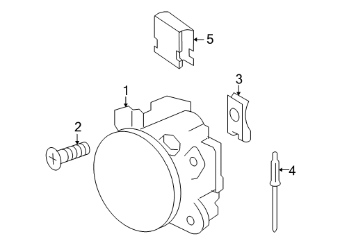 2011 Mercedes-Benz GL450 Fog Lamps Diagram