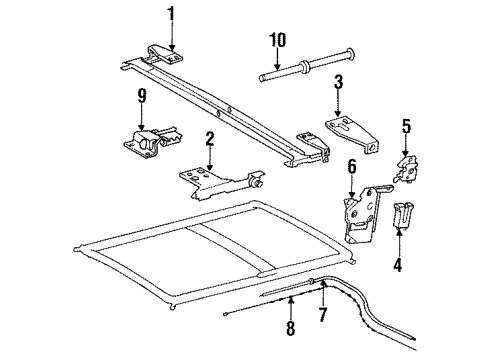 Gear Mount Bracket Diagram for 123-780-03-14