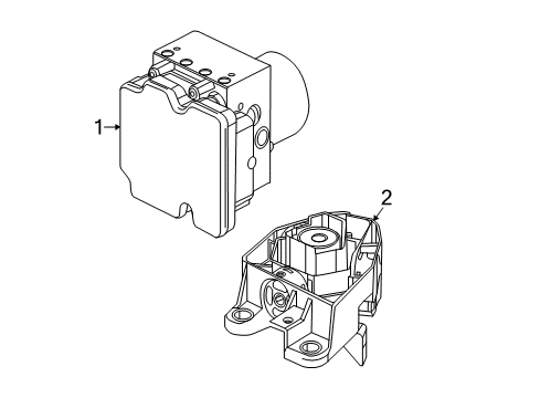 2015 Mercedes-Benz S65 AMG ABS Components, Electrical Diagram