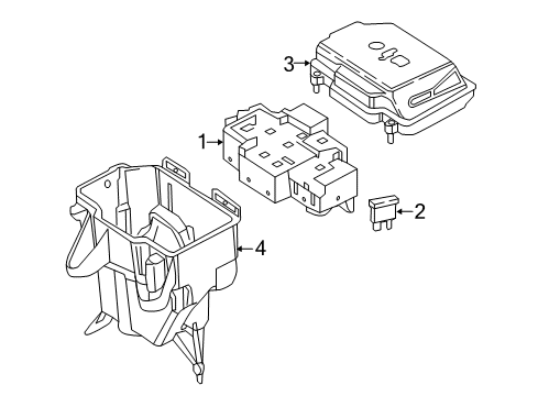 2019 Mercedes-Benz GLC350e Fuse & Relay Diagram 1