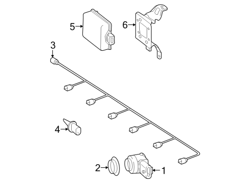 2022 Mercedes-Benz GLC43 AMG Parking Aid Diagram 5