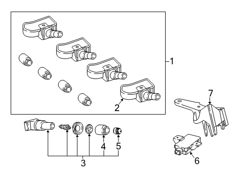 2018 Mercedes-Benz S560 Tire Pressure Monitoring, Electrical Diagram 1