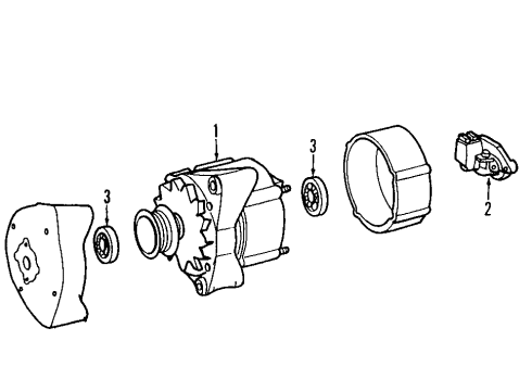 2008 Mercedes-Benz CLS550 Alternator Diagram 1