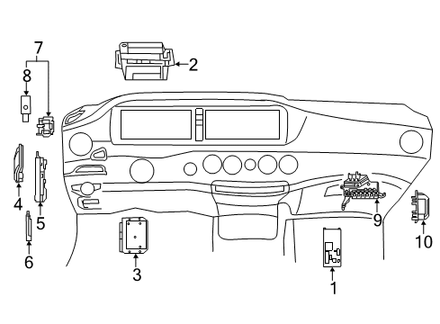 2016 Mercedes-Benz S600 Control Components Diagram 1