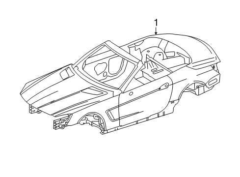 2015 Mercedes-Benz SL63 AMG Body Shell Diagram