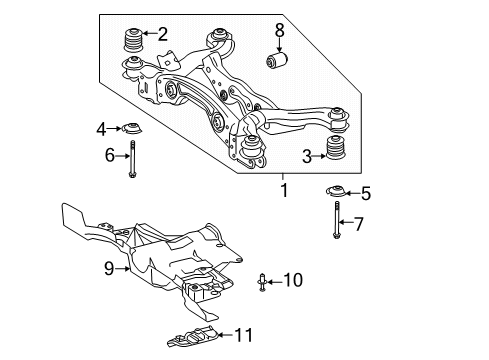 2023 Mercedes-Benz CLA250 Suspension Mounting  Diagram 2