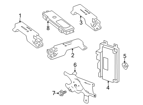 2014 Mercedes-Benz C250 Keyless Entry Components Diagram 1