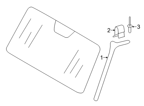 2008 Mercedes-Benz G55 AMG Reveal Moldings Diagram