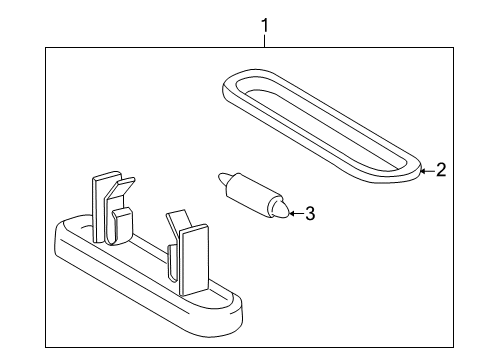 1997 Mercedes-Benz C230 License Lamps