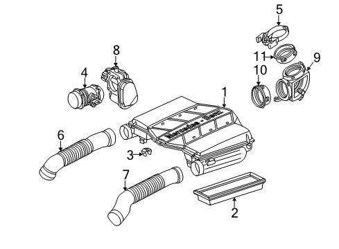 2001 Mercedes-Benz CL500 Air Intake