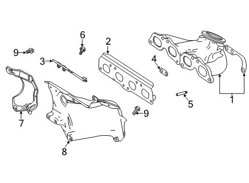 2020 Mercedes-Benz CLA45 AMG Exhaust Manifold Diagram