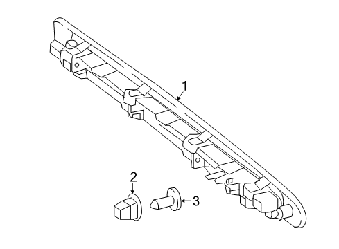 2016 Mercedes-Benz Metris High Mount Lamps Diagram