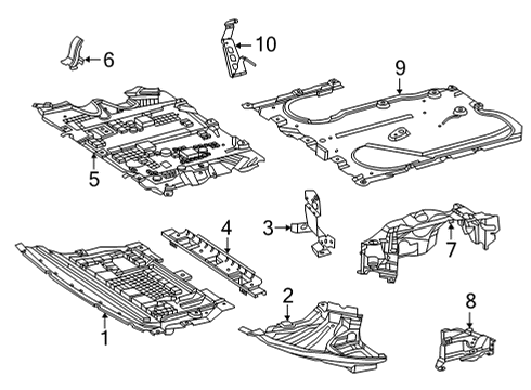 Rear Shield Diagram for 223-524-27-01