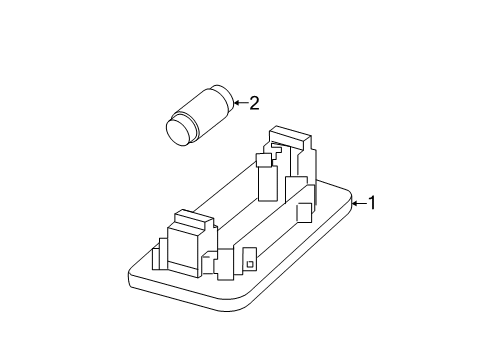 2016 Mercedes-Benz B250e License Lamps Diagram