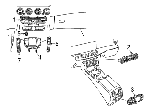 2021 Mercedes-Benz E63 AMG S Automatic Temperature Controls Diagram 2