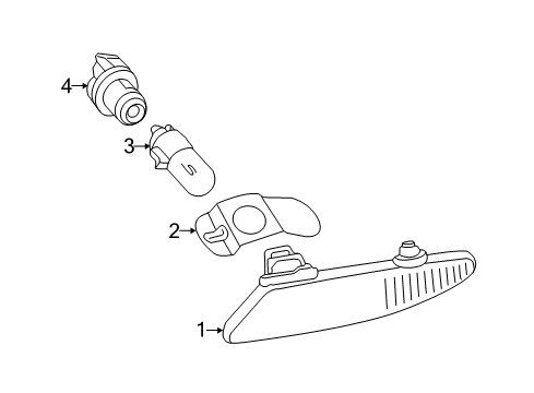 2011 Mercedes-Benz SL63 AMG Side Marker Lamps Diagram