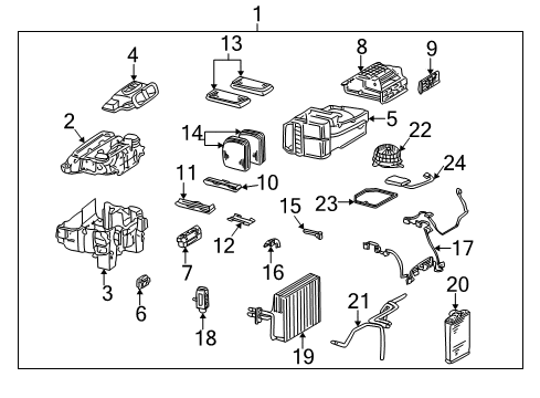 2001 Mercedes-Benz S55 AMG Blower Motor & Fan, Air Condition Diagram