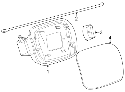 2024 Mercedes-Benz GLE53 AMG Quarter Panel & Components Diagram 2