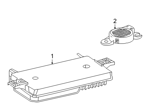 2023 Mercedes-Benz CLA250 Parking Aid Diagram 1