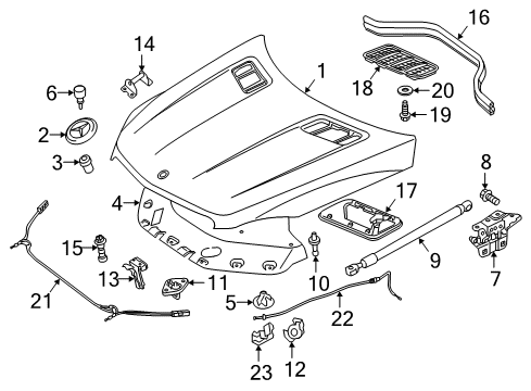 2016 Mercedes-Benz GLE400 Hood & Components