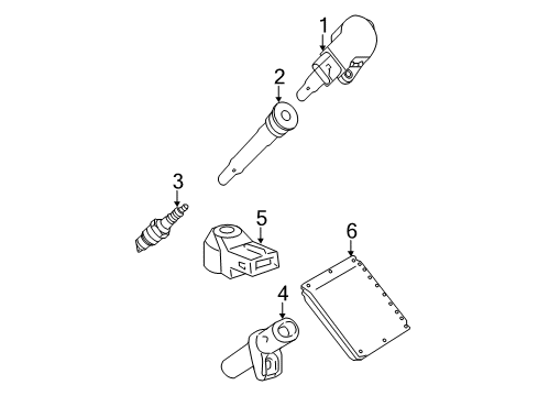 2012 Mercedes-Benz SL63 AMG Ignition System Diagram