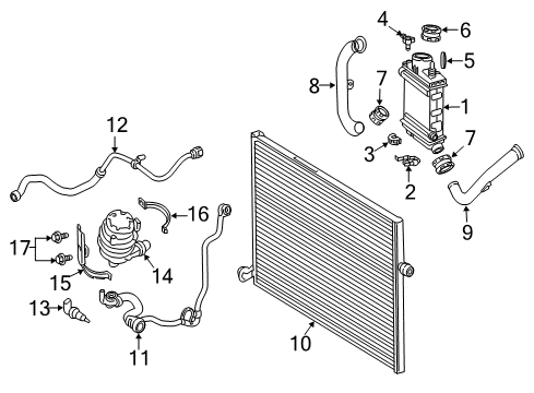 2019 Mercedes-Benz GLC43 AMG Intercooler, Cooling Diagram 2